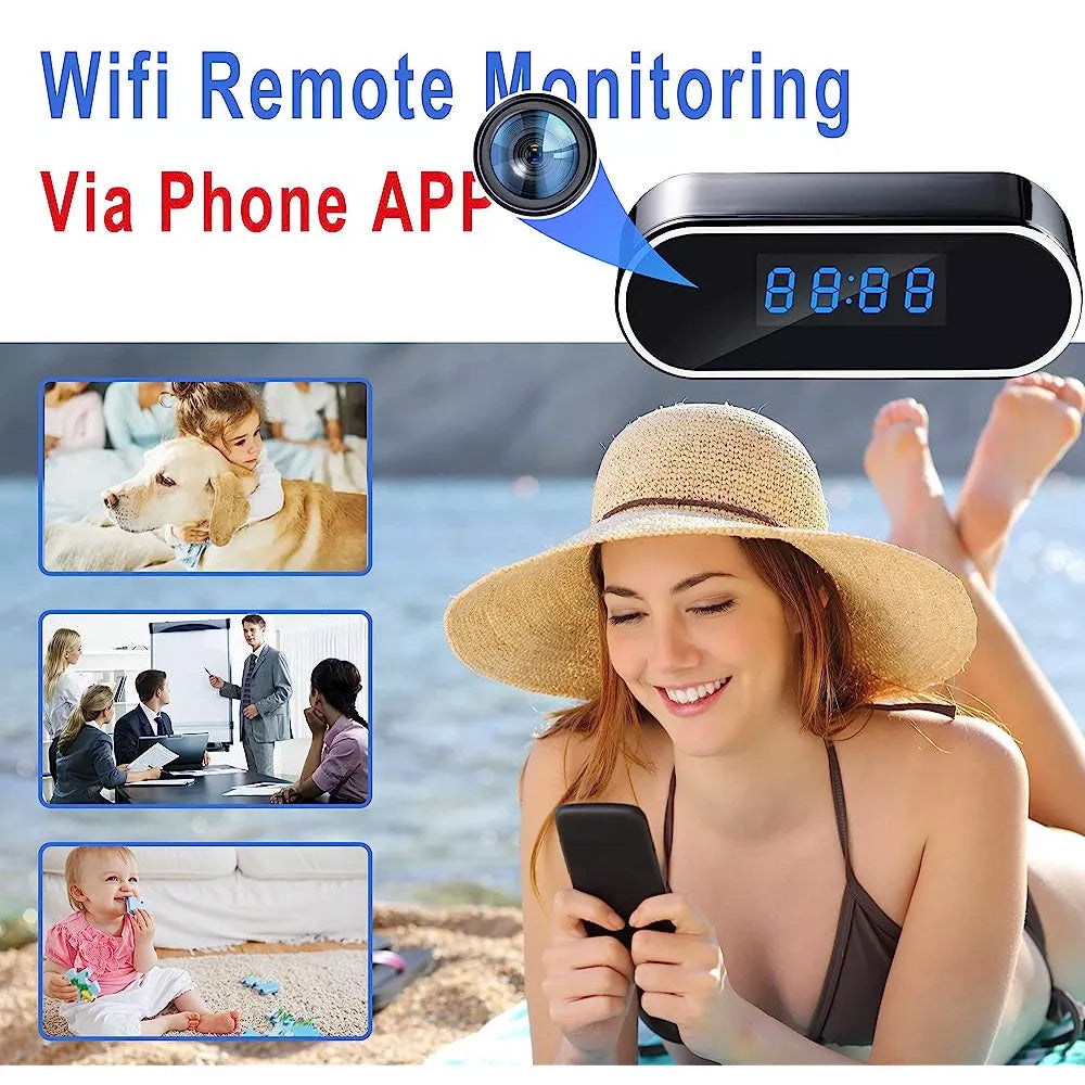 Cámara espía reloj despertador